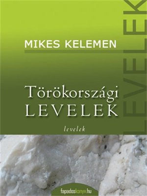 cover image of Törökországi levelek